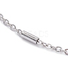 304 Stainless Steel Cable Chains Anklets AJEW-AN00392-01-2