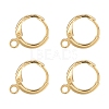 Brass Huggie Hoop Earring Findings X-KK-L179-04G-A-1