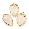 Natural Quartz Crystal Faceted Pendants G-M431-06G-09-1