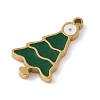 Christmas Theme Ion Plating(IP) 304 Stainless Steel Enamel Charms STAS-Z083-08G-04-2