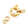 Brass Spring Ring Clasps X-KK-D407-01G-B-2