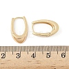 U-Shaped Brass Hoop Earrings EJEW-D320-14G-5