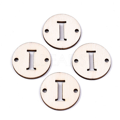 Unfinished Natural Poplar Wood Links Connectors WOOD-S045-140B-01I-1
