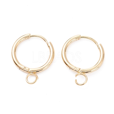 201 Stainless Steel Huggie Hoop Earring Findings STAS-P283-01Q-G-1