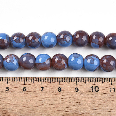 Baking Paint Glass Beads X1-DGLA-N003-10mm-C10-1