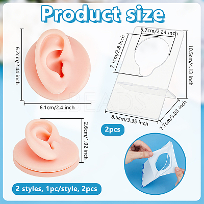 Left Right Soft Silicone Ear Displays Mould ODIS-OC0001-83A-1