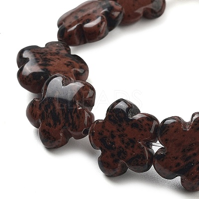 Natural Mahogany Obsidian Beads Strands G-F769-N01-01-1