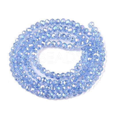Electroplate Glass Beads Strands LS-EGLA-A044-T1mm-B14-1