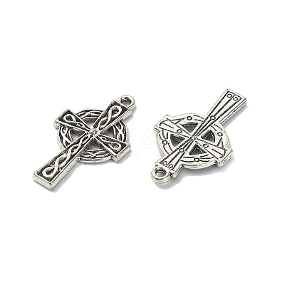 10Pcs Irish Tibetan Style Alloy Pendants PALLOY-YW0001-30-1