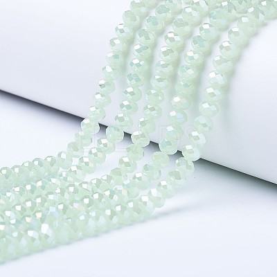 Electroplate Glass Beads Strands EGLA-A034-J6mm-B03-1