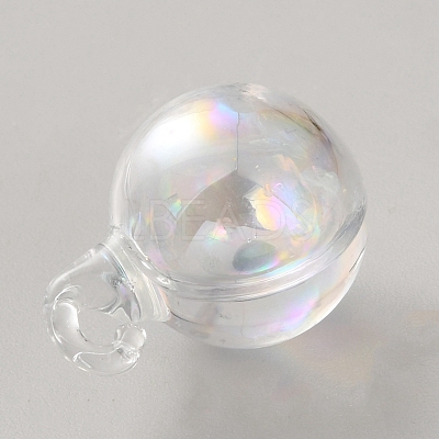 High Borosilicate Glass Bottle Pendants LS-GLAA-WH0010-02D-1