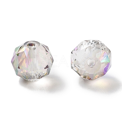 Electroplate Round Glass Beads EGLA-A043-01-HR01-1