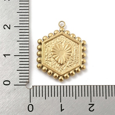 201 Stainless Steel Pendants STAS-R227-01T-G-1