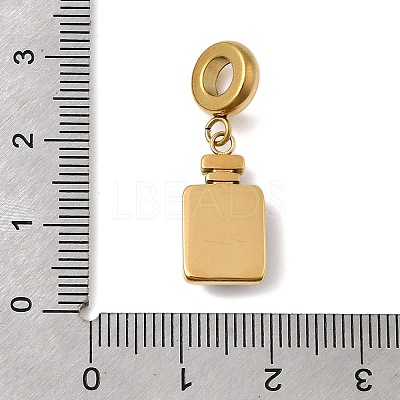 304 Stainless Steel & Cat Eye European Dangle Charms STAS-D153-27B-G-1