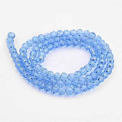 Transparent Glass Bead Strands GLAA-G013-10mm-25-1
