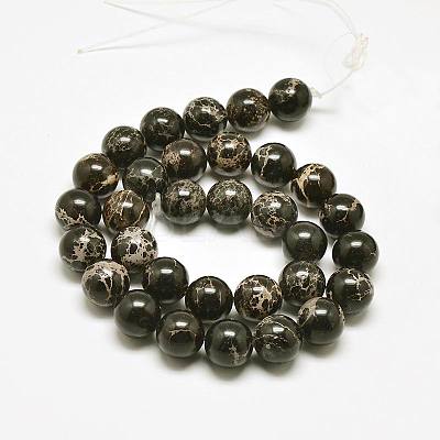 Natural Imperial Jasper Beads Strands G-I122-8mm-11-1