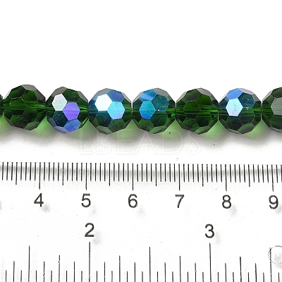 Electroplate Transparent Glass Beads Strands LS-EGLA-A035-T10mm-L10-1