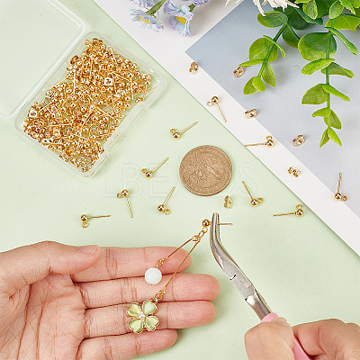 80Pcs 316 Surgical Stainless Steel Stud Earring Findings STAS-PH0005-22-1