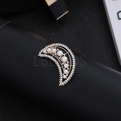 Imitation Pearl Alloy Brooch PW-WG21397-09-1