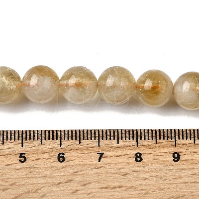 Heated Natural Citrine Beads Strands G-D323-A01-10mm-A-1
