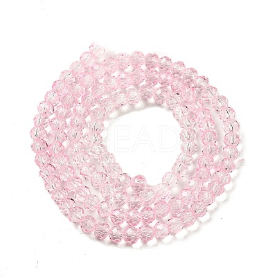 Transparent Baking Paint Glass Beads Strands DGLA-A034-T4mm-D04-1