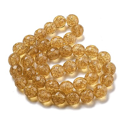 Handmade Gold Sand Lampwork Beads Strands LAMP-L079-06C-1