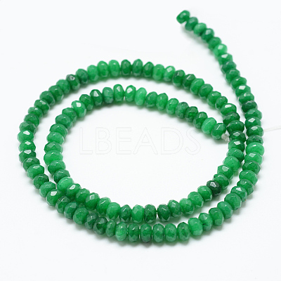 Natural White Jade Bead Strands X-G-R409-3x5-04-1