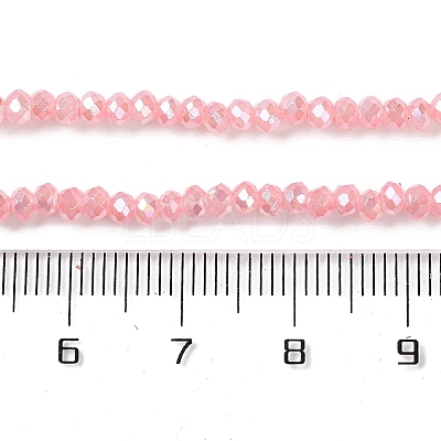 Baking Electroplate Glass Beads Strands DGLA-A039-J4mm-B08-1