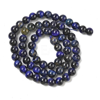 Grade AB Natural Tiger Eye Beads Strands G-B133-A02-6MM-01-1