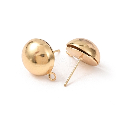 Brass Stud Earring Findings KK-G604-01G-07-1