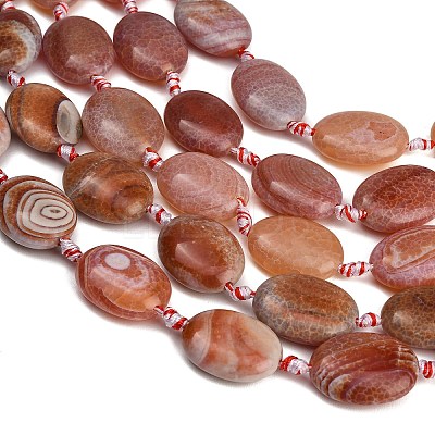 Natural Fire Crackle Agate Beads Strands GG-CBAE0EB-03D-1