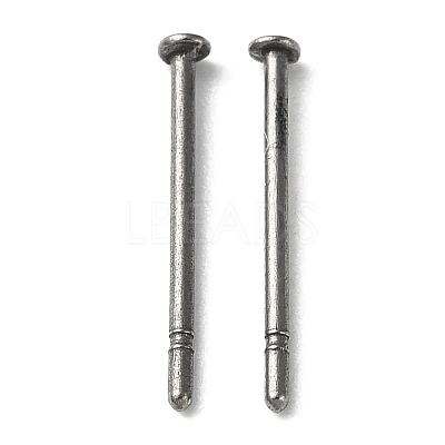 Titanium Stud Earring Findings X-FIND-R096-02A-P-1