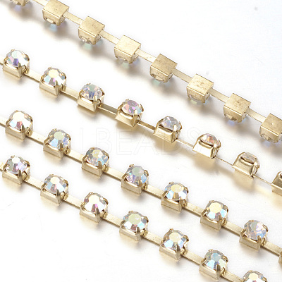 Iron Rhinestone Strass Chains CHC-T002-SS6-02C-1-1