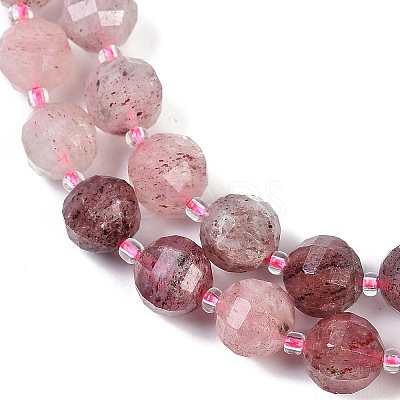 Natural Strawberry Quartz Beads Strands G-G182-B12-05-1