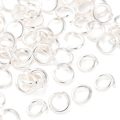 Brass Open Jump Rings KK-G604-08S-24-1