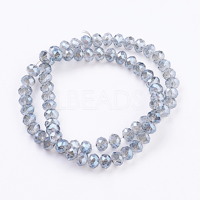 Electroplate Glass Beads Strands EGLA-D020-10x8mm-59-1