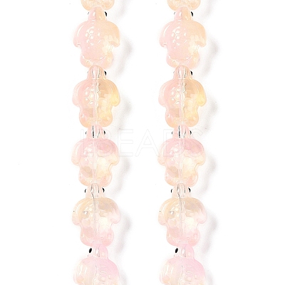 Transparent Glass Enamel Beads Strands GLAA-B021-06K-1