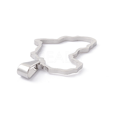 Non-Tarnish 304 Stainless Steel Pendants STAS-G284-02P-1