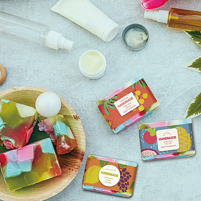 Abstract Fruit Style Soap Paper Tag DIY-WH0399-69Z-1