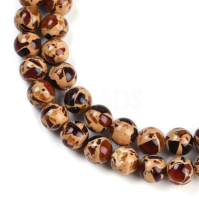 Sythetic Amber Beads Strands G-M199-02F-1