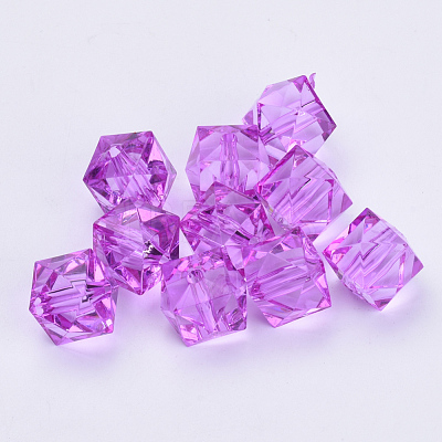 Transparent Acrylic Beads TACR-Q259-10mm-V48-1