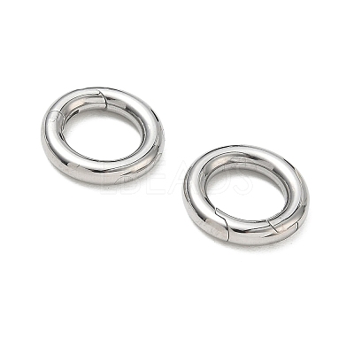 Tarnish Resistant 304 Stainless Steel Spring Gate Rings STAS-D070-01P-1