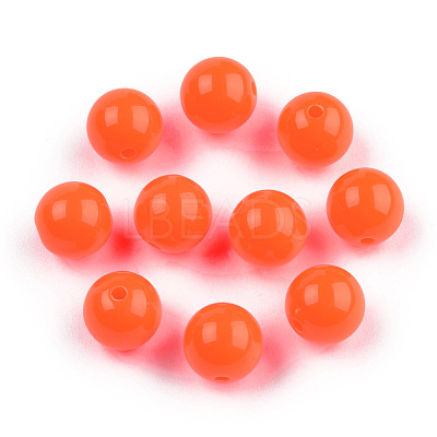Fluorescent Acrylic Beads MACR-R517-12mm-03-1
