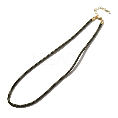 Nylon Milan Cord Necklace Making MAK-M028-01G-03-1