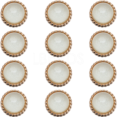 12Pcs ABS Plastic Shank Buttons BUTT-GF0003-47B-1