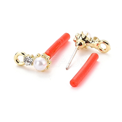 Alloy Stud Earring Findings LS-EJEW-J102-06G-1