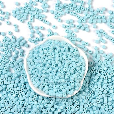 Opaque Acrylic Beads OACR-B025-06G-1