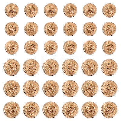 60Pcs 2 Styles Alloy 1-Hole Shank Buttons BUTT-AR0001-32-1