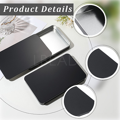 2Pcs Slide Top Tinplate Trinket Storage Boxes CON-SP0001-22B-03-1
