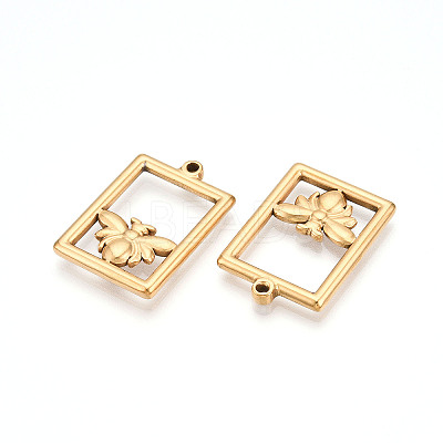 304 Stainless Steel Pendants STAS-N109-17G-1